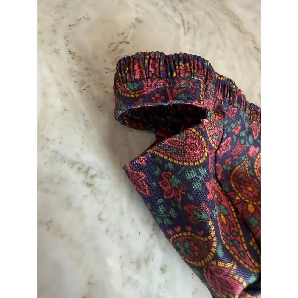 Longaberger classic paisley print long basket liner